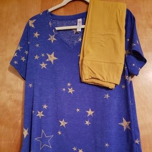 Lularoe Christy T and OS Outfit